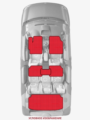 ЭВА коврики «Queen Lux» комплект для Honda Civic Aerodeck